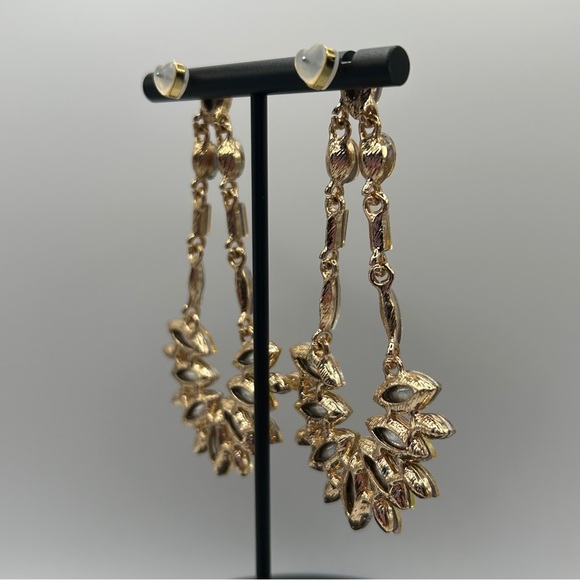 Dazzling Aurora Borealis Rhinestone Statement Earrings - Picture 8 of 13